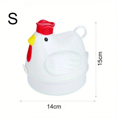 Practical Lovely Chicken Shaped Eggs Boiler Steamer 4 Eggs 1Egg Microwave Eggs Cooker Cooking Tool Kitchen Accessories Gadgets