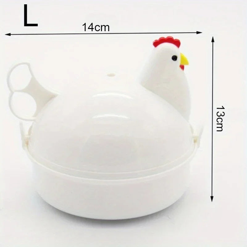 Practical Lovely Chicken Shaped Eggs Boiler Steamer 4 Eggs 1Egg Microwave Eggs Cooker Cooking Tool Kitchen Accessories Gadgets